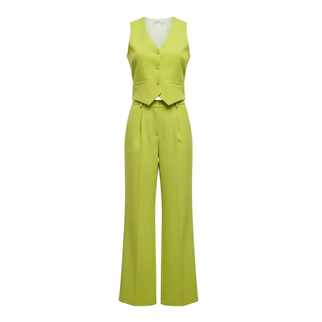 Pantalon Sastrero Verde Lima