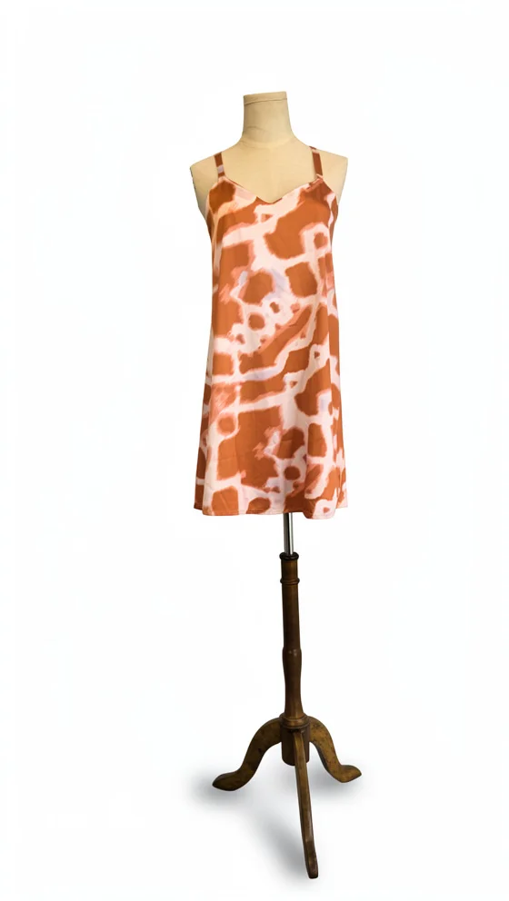 Vestido Tie Dye Naranja Mini 1