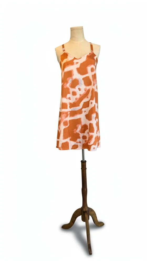 Vestido Tie Dye Naranja Mini 2