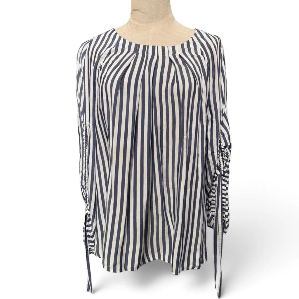 Blusa Azul y Blanco A Rayas