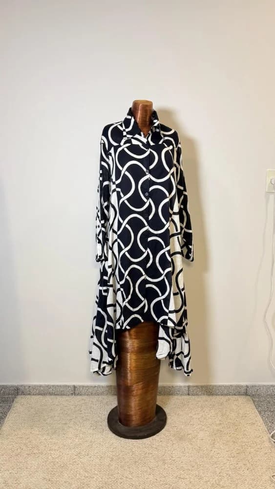 Vestido Blanco y Negro