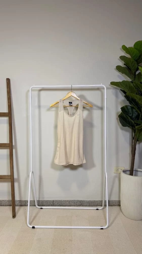 Camisilla Beige detalle mesh