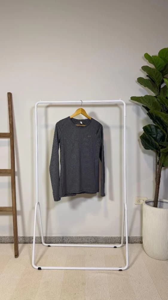 Remera Mangas Largas Gris