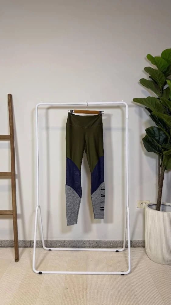 Calza Verde Azul y Gris
