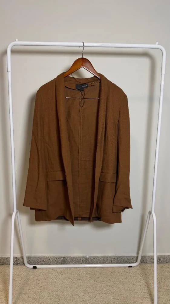 Blazer marrón lino