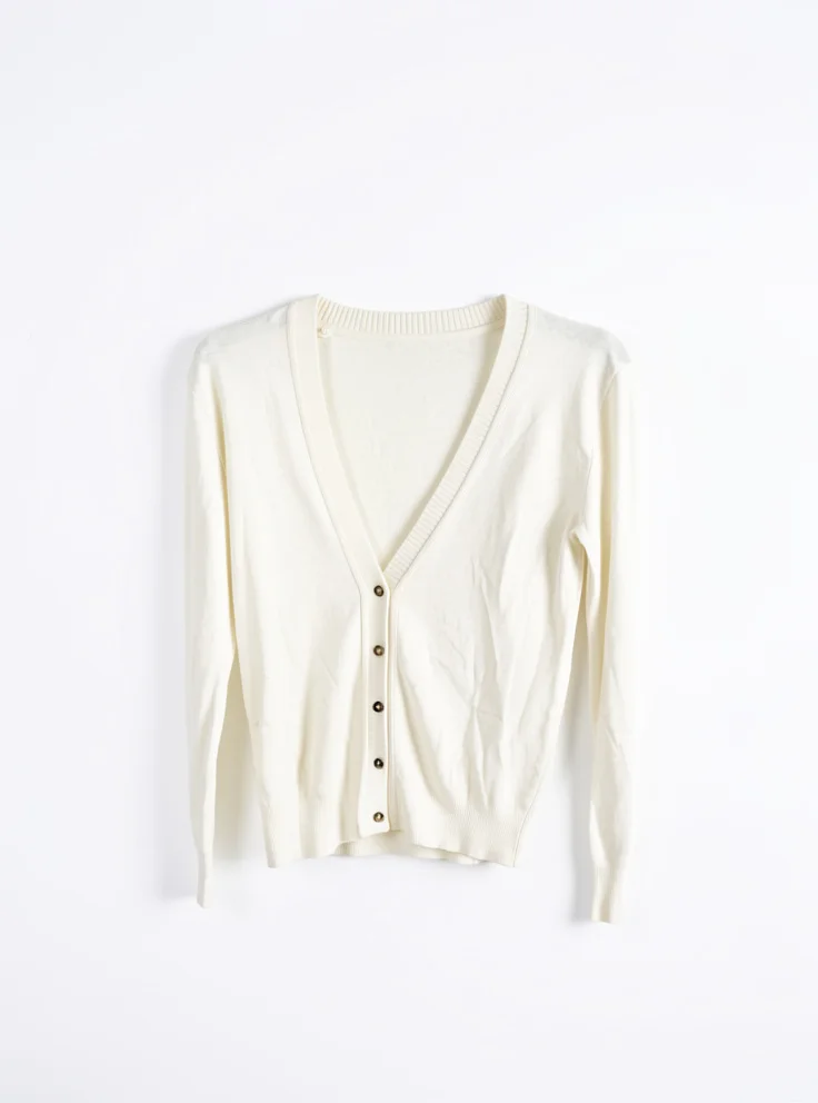 Cardigan blanco botones