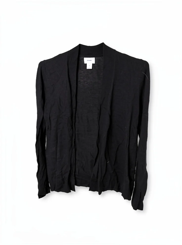 Cardigan Negro Algodón