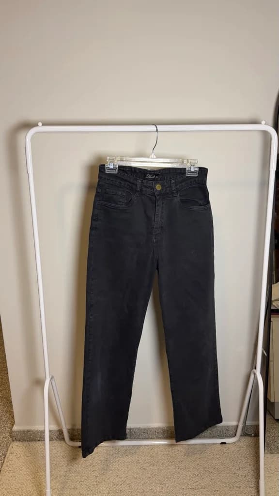 Jean negro straight fit