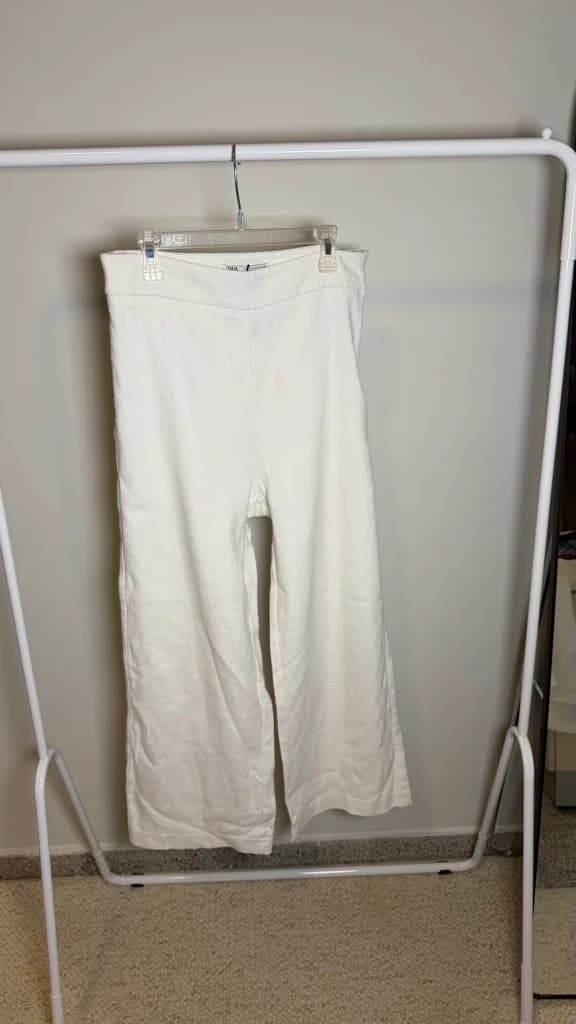 Pantalón blanco recto