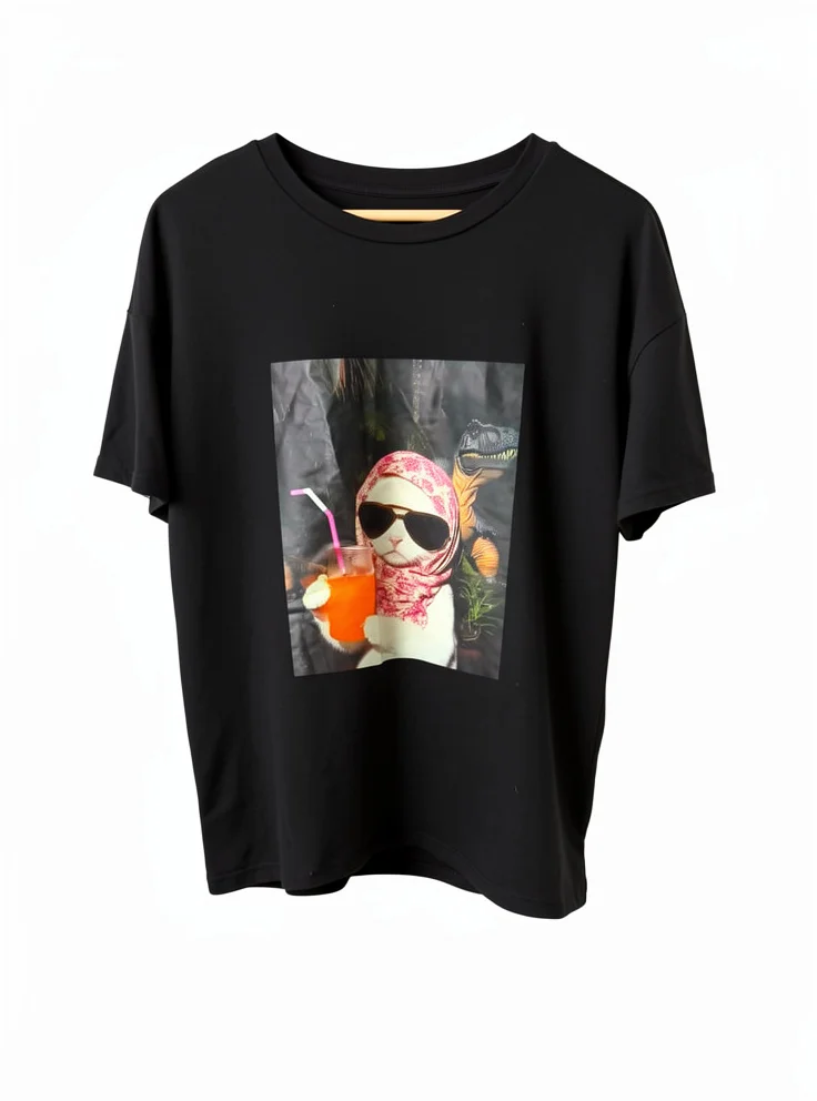 Remera Algodon Estampada