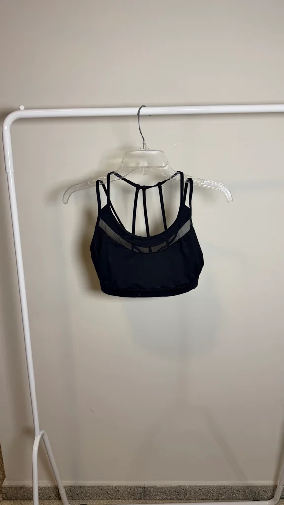 Top negro mesh