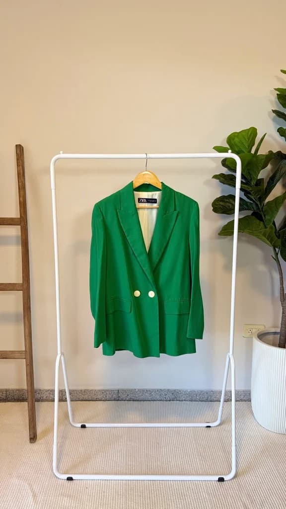 Blazer Verde con botones blancos