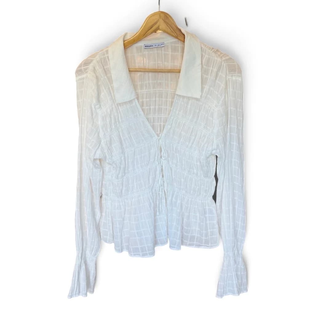 Camisa Blanca Amasada
