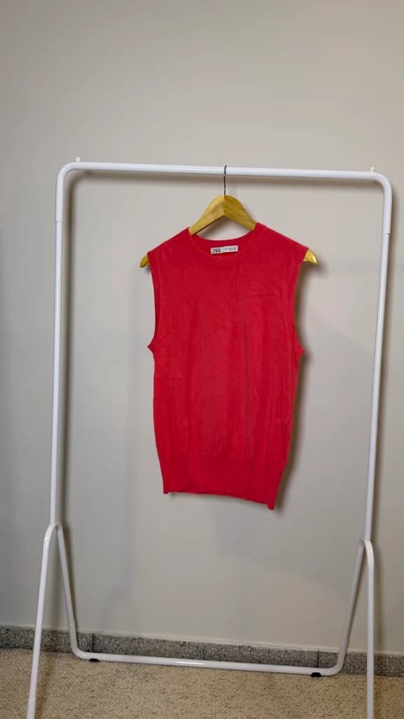 Blusa Chaleco Coral