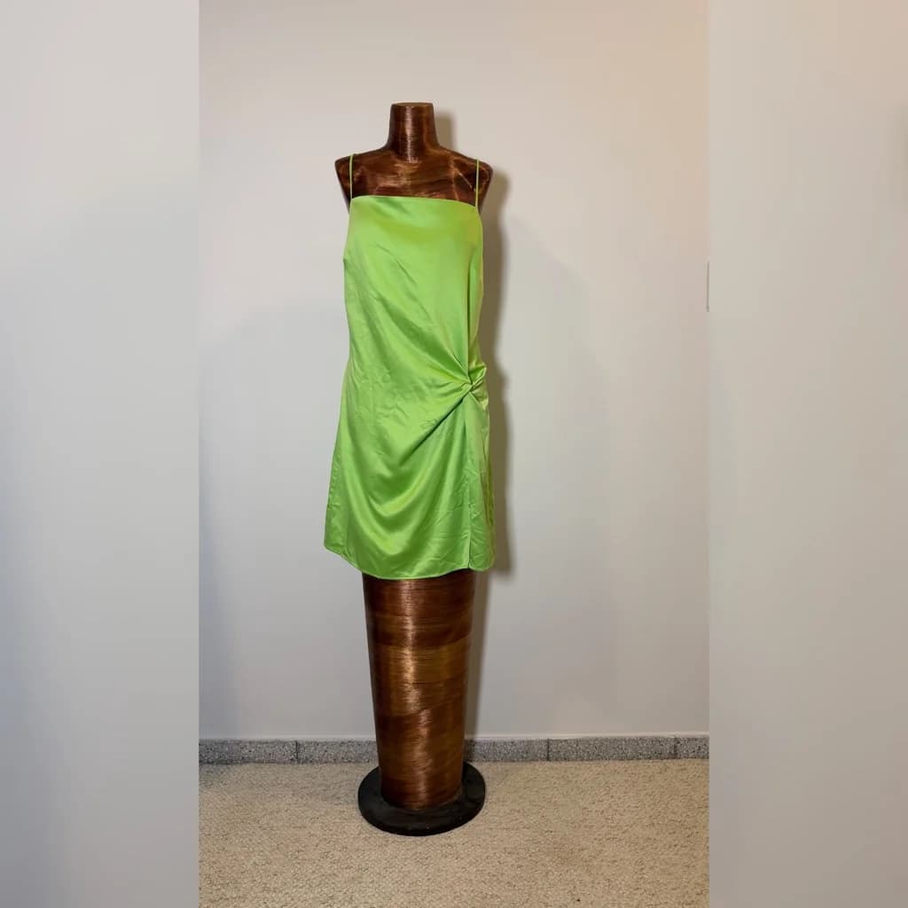 Vestido mini verde lima