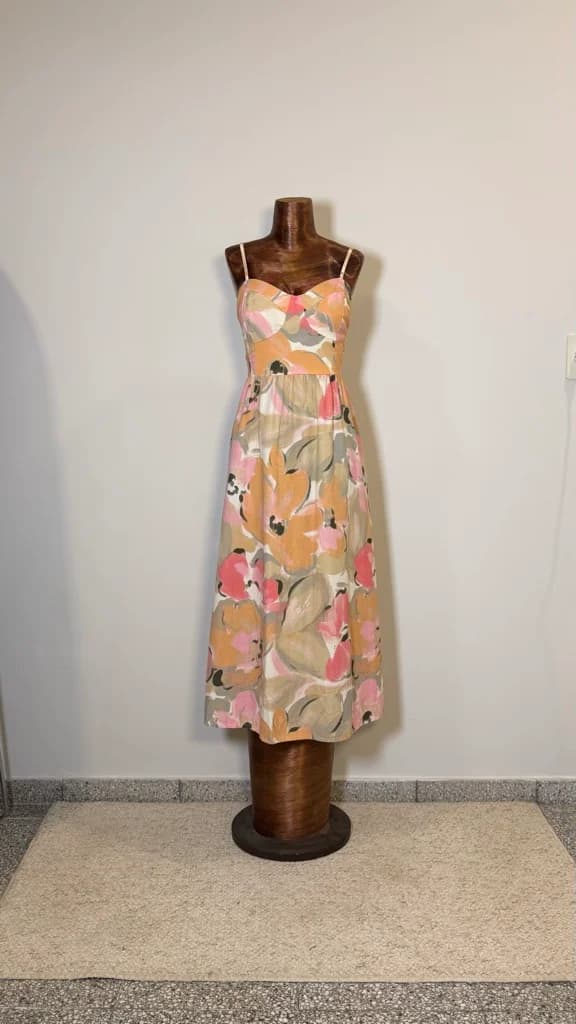 Vestido midi floreado