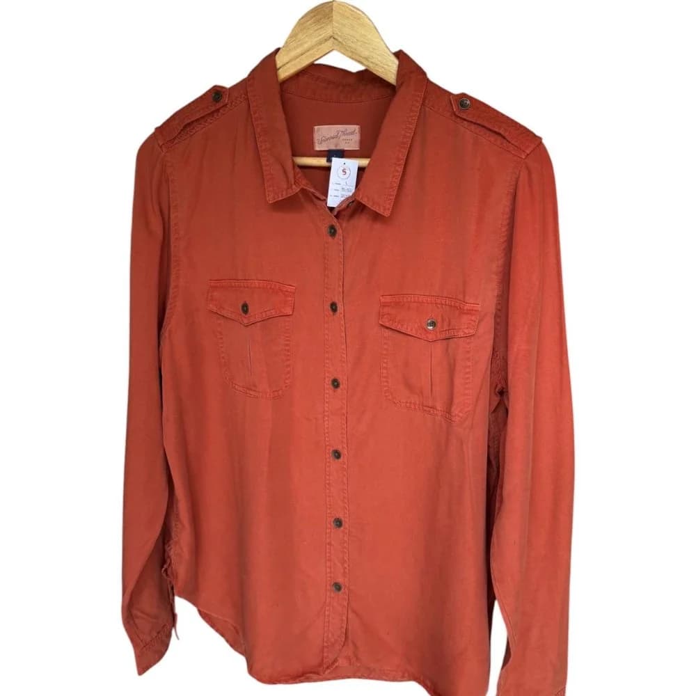 Camisa Terracota Mangas Largas