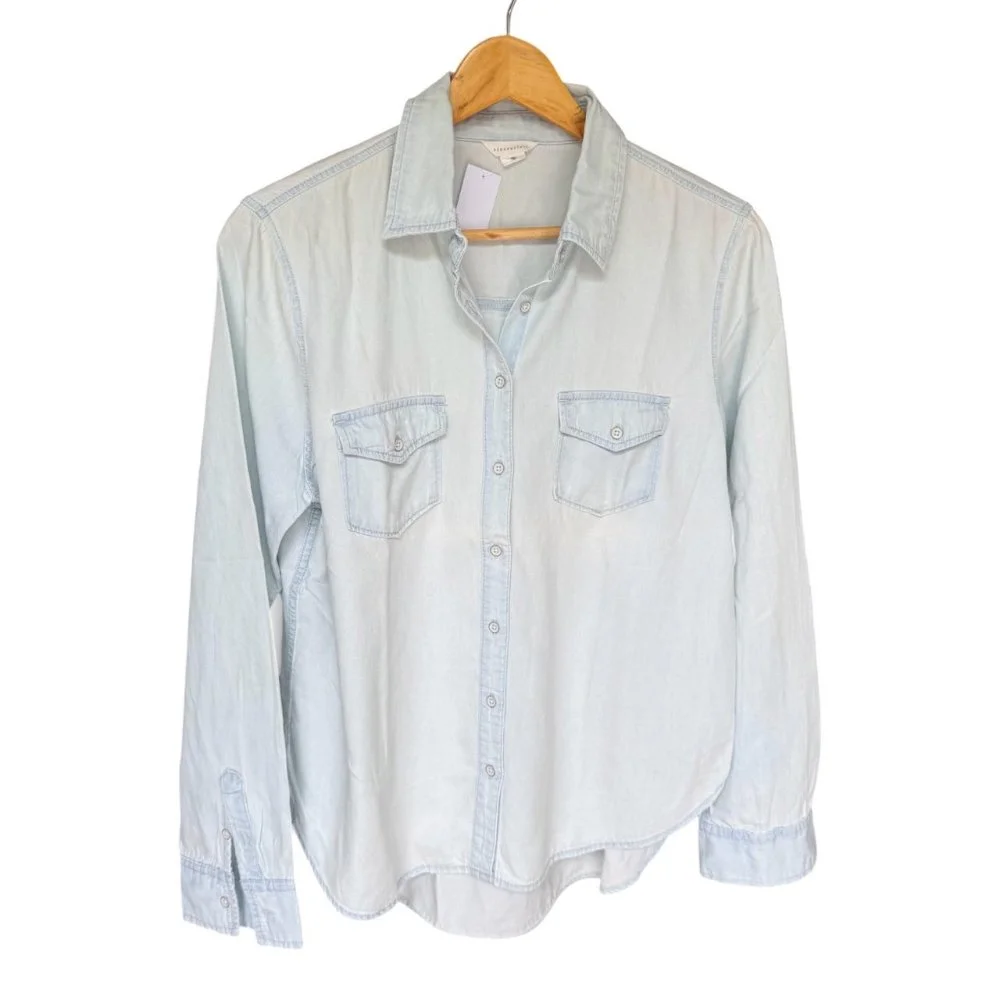 Camisa Celeste Mangas Largas