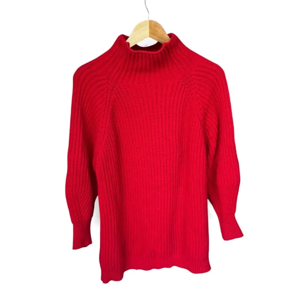 Sweater Rojo Oversized Largo