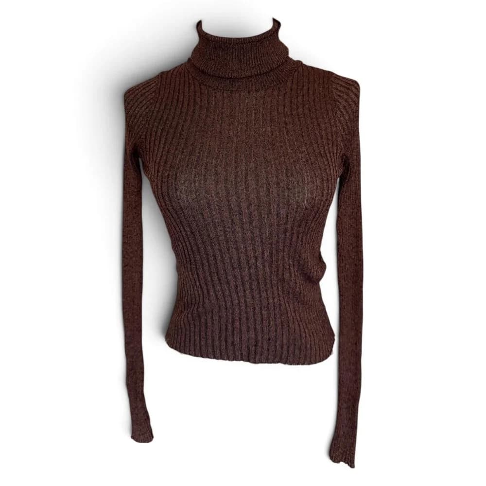 Remera  Cobriza Mangas Largas Elastizada