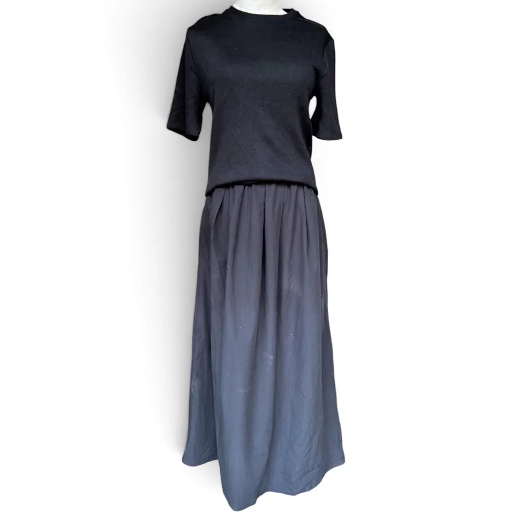 Vestido Negro Combinado