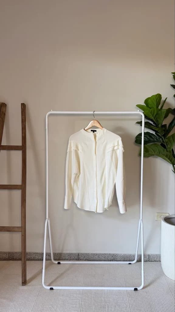 Camisa Off White con volados