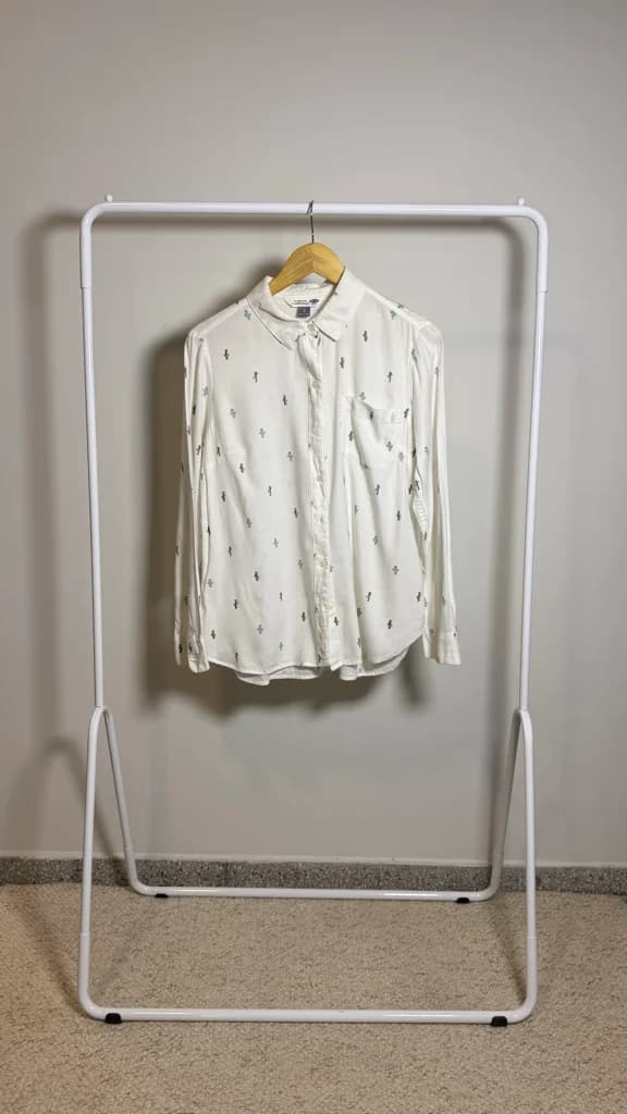 Camisa blanca cactus