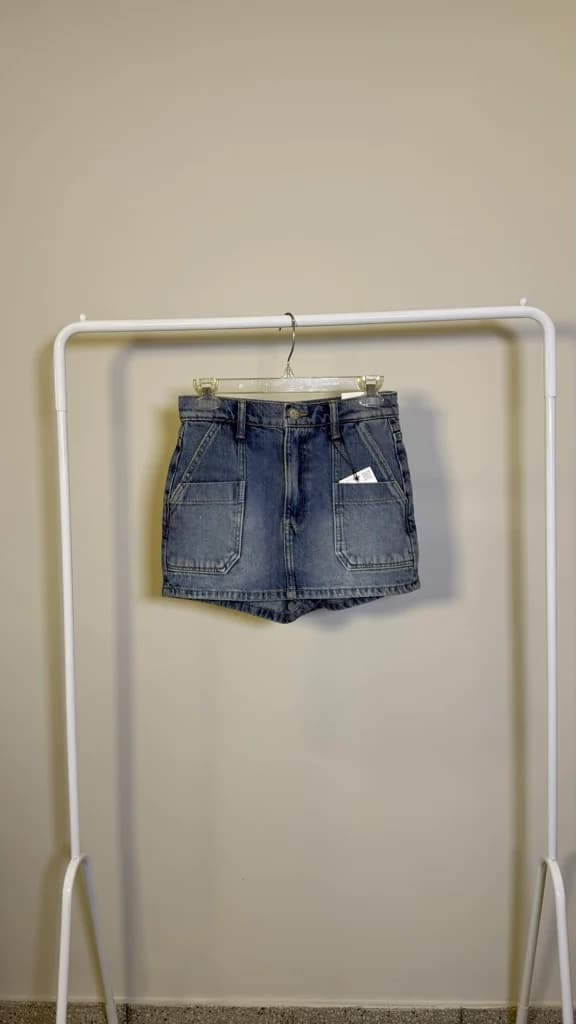 Short pollera jean