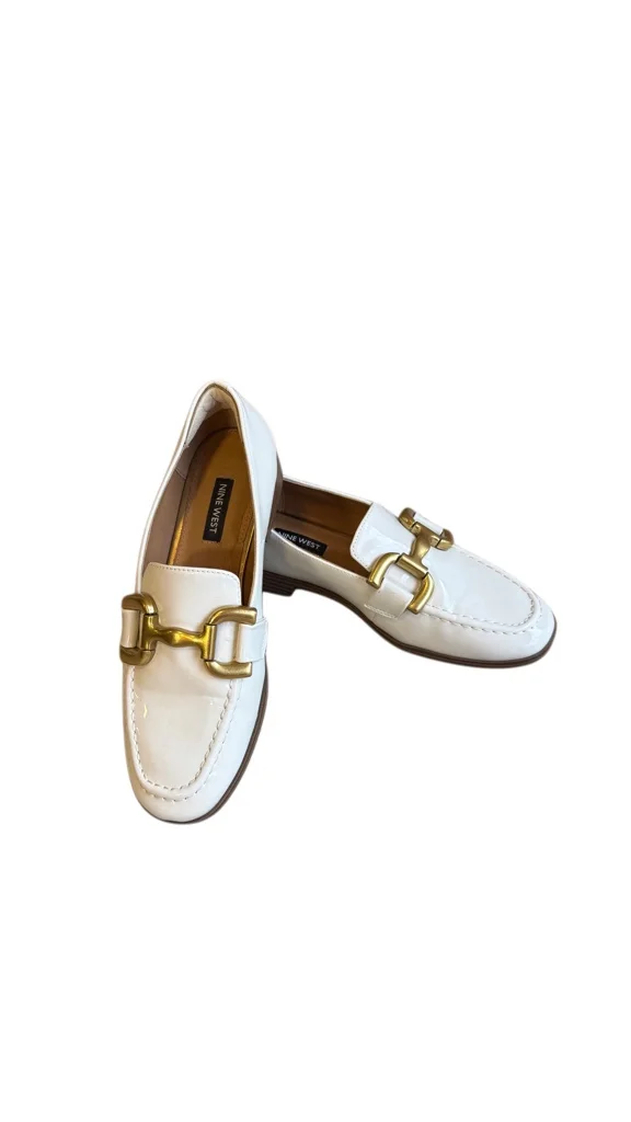 Mocasin blanco charolado