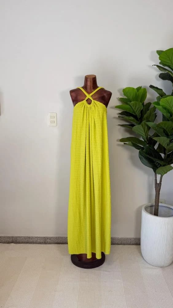 Vestido Maxi Verde Lima