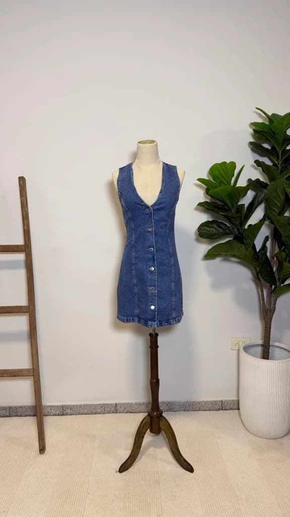 Vestido Denim con botones