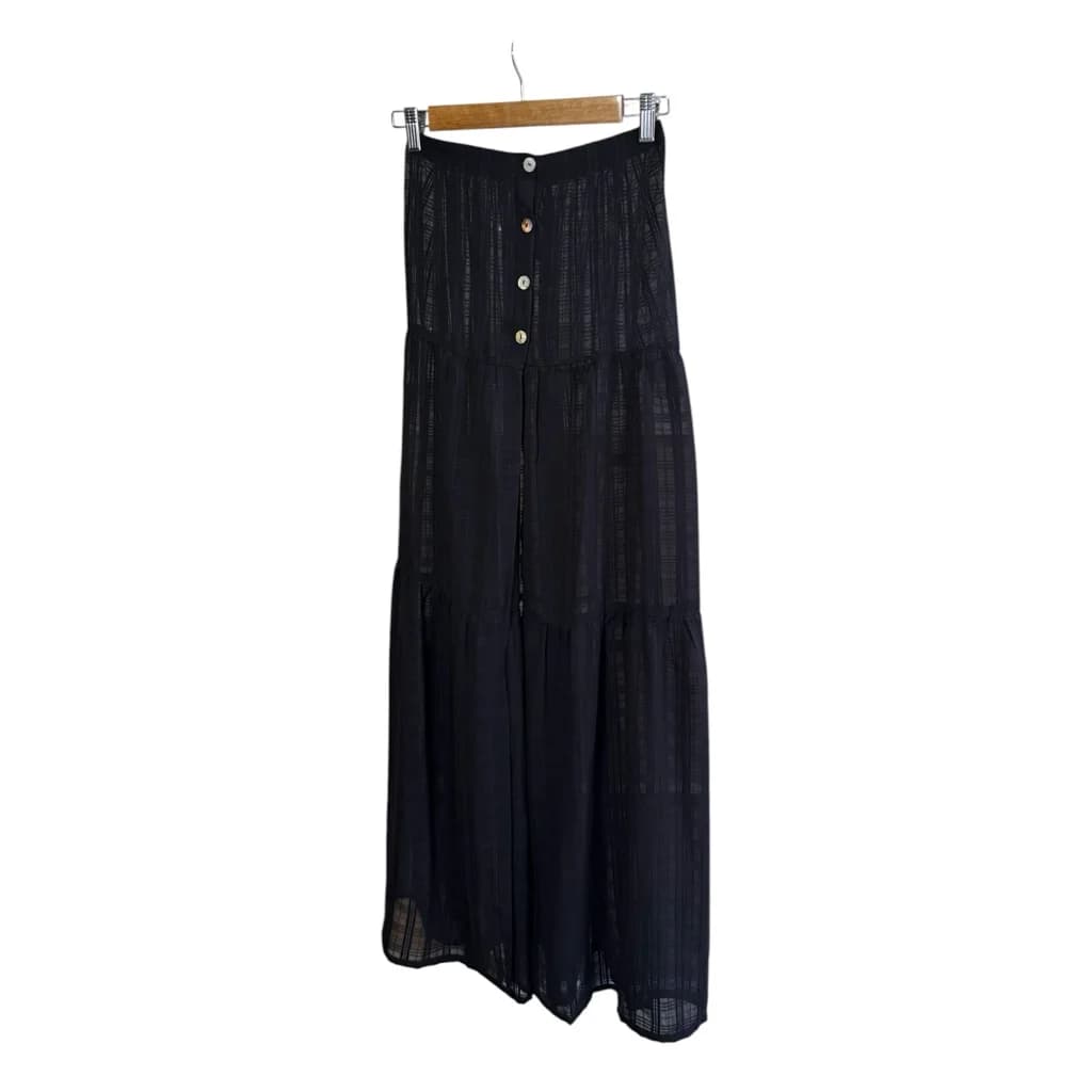 Pollera Playera Cuadrille Negra