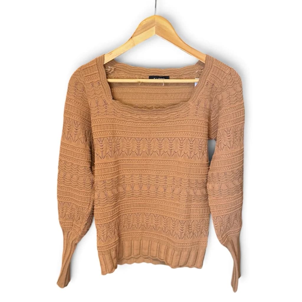 Remera Mangas Largas Color Caramelo