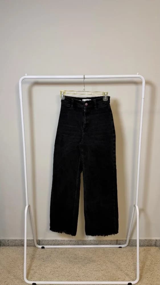 Jean Negro Washed Wide Leg