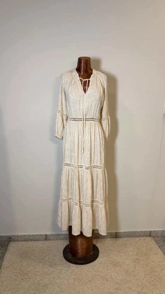 Vestido Playero Beige