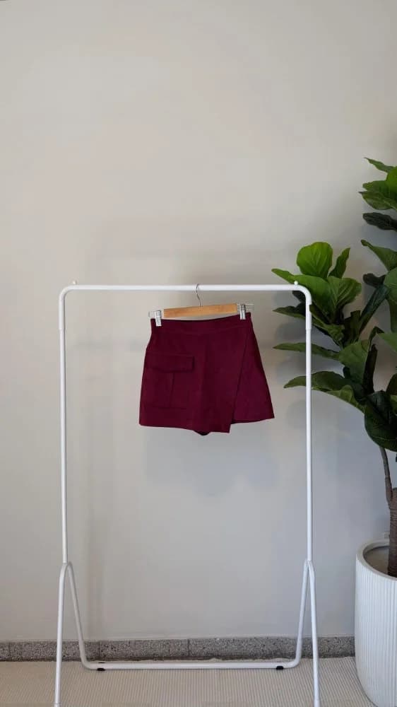 Skort Gamuza Bordo
