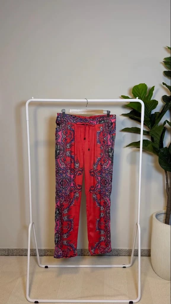Pantalon Estampado tipo Seda