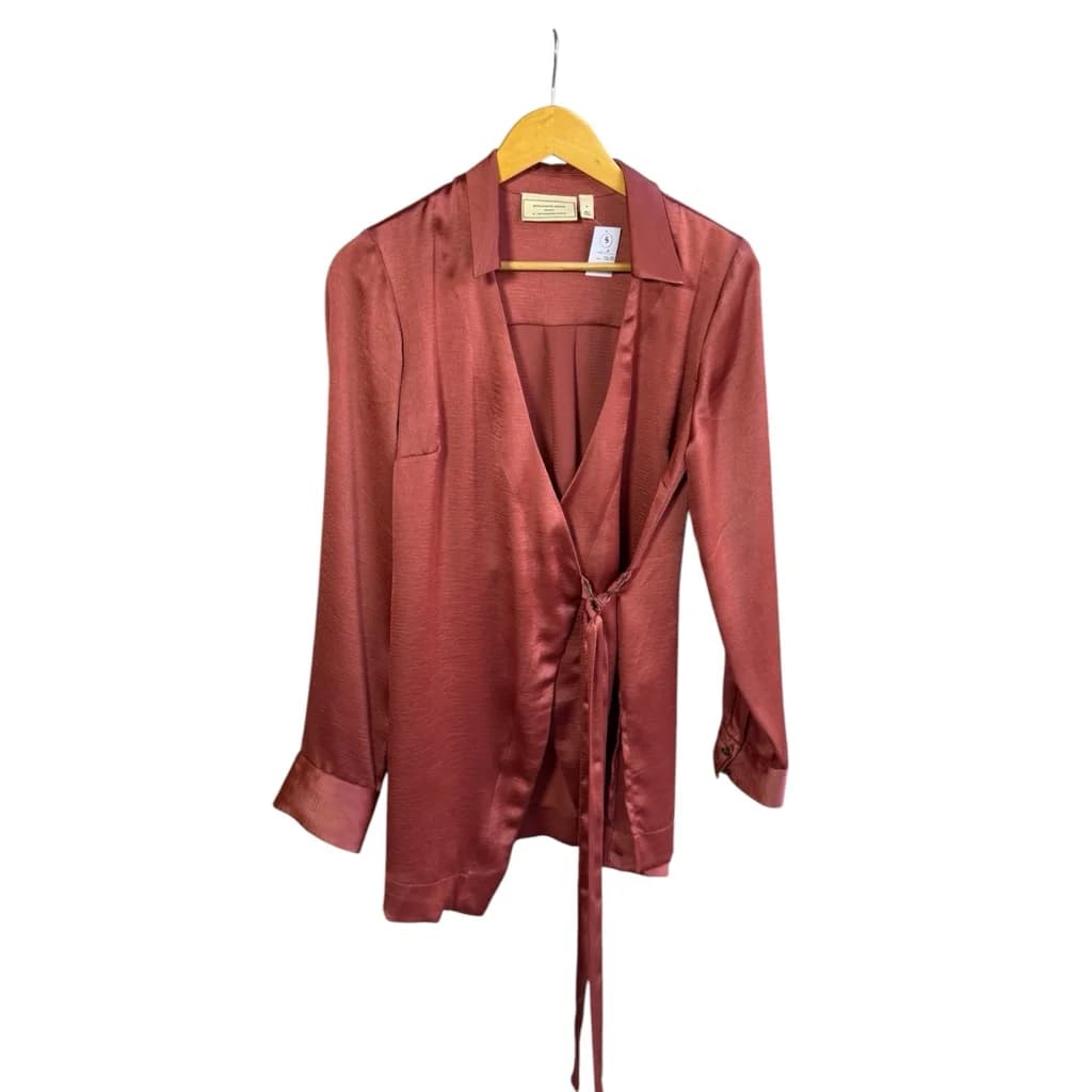 Camisa Terracota Mangas Largas