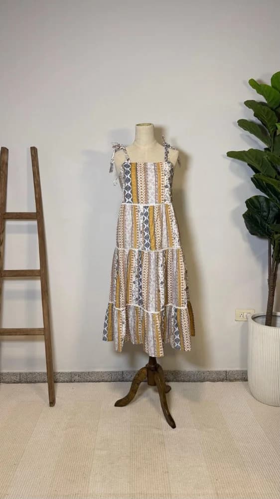 Vestido Midi Estampado