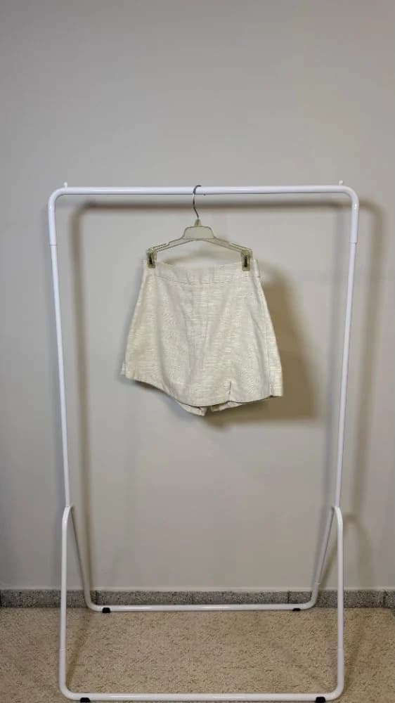 Skort Beige Simil Lino