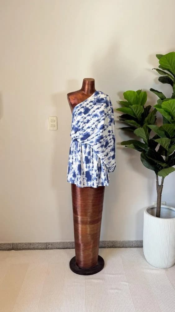 Vestido Un Solo Hombro Tie Dye